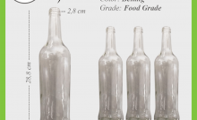 Jual Botol Kaca 620ml Bening AM Besar Rekondisi