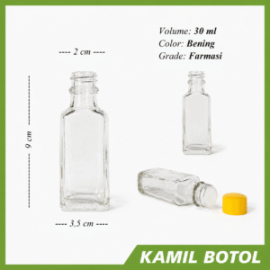 Botol Kaca 30ml GPU - Rekondisi