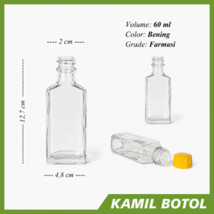 Botol Kaca 60ml GPU - Rekondisi