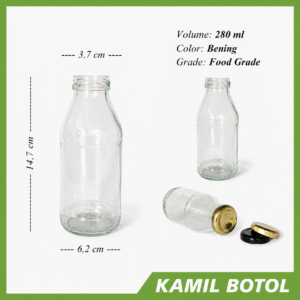 Botol Kaca 280ml JUICE Baru dan Rekondisi