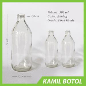 Botol Kaca 500ml APEL - Rekondisi