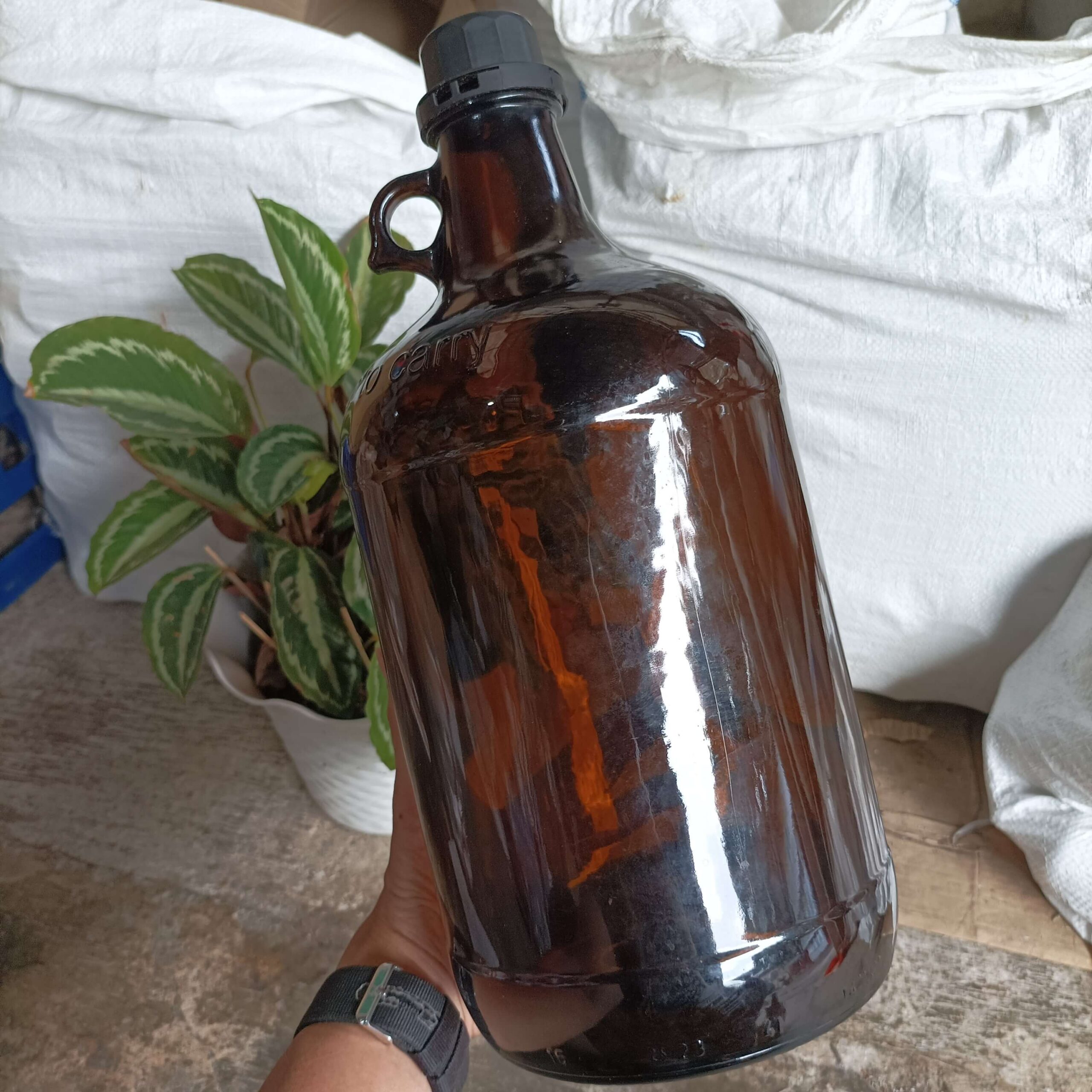 Botol Kaca Coklat 4,5 Liter - Rekondisi - Gambar 2