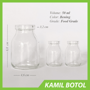 Botol Kaca BKA 50ml ASI Infus - Rekondisi