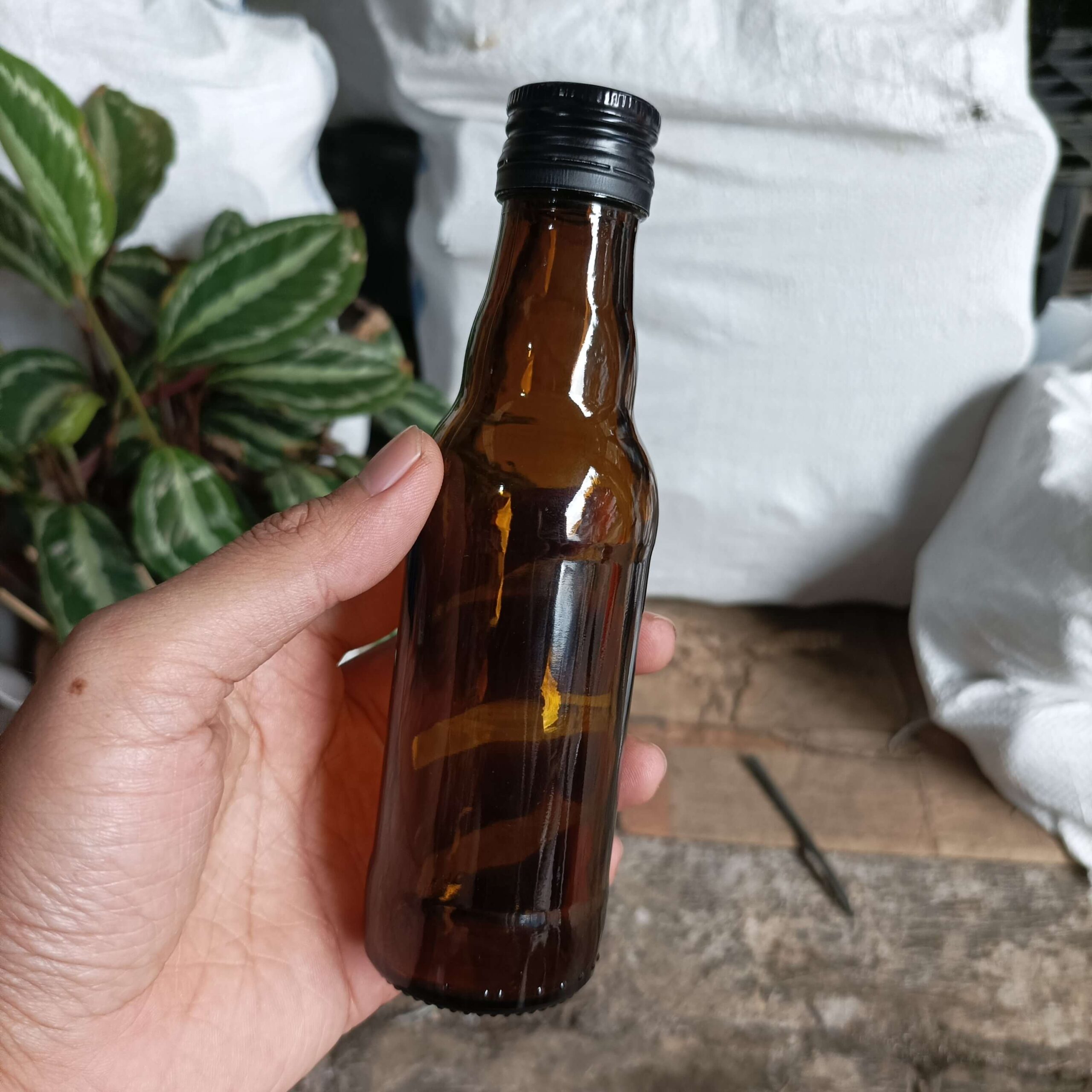 Botol Kaca Coklat 150ml PROMAN - Rekondisi - Gambar 3