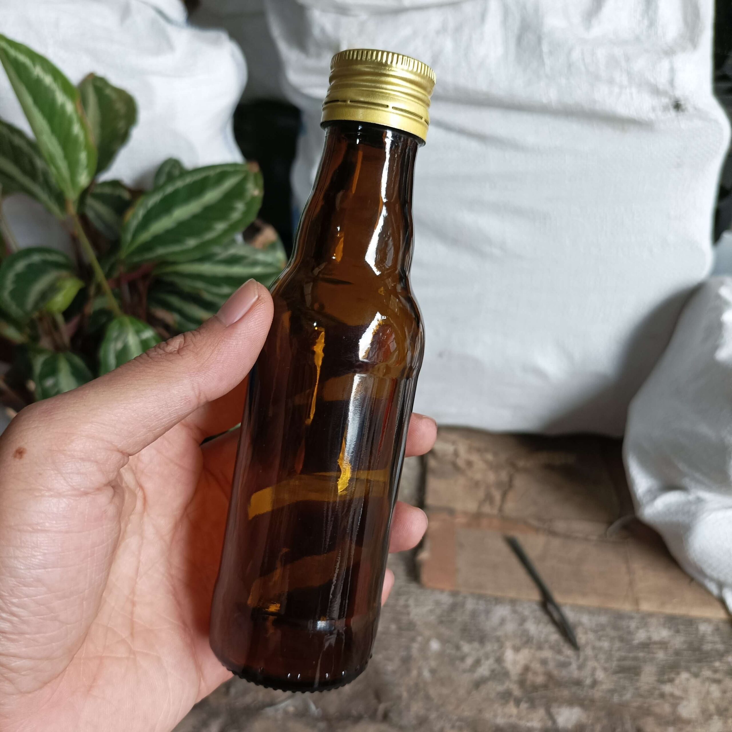 Botol Kaca Coklat 150ml PROMAN - Rekondisi - Gambar 2