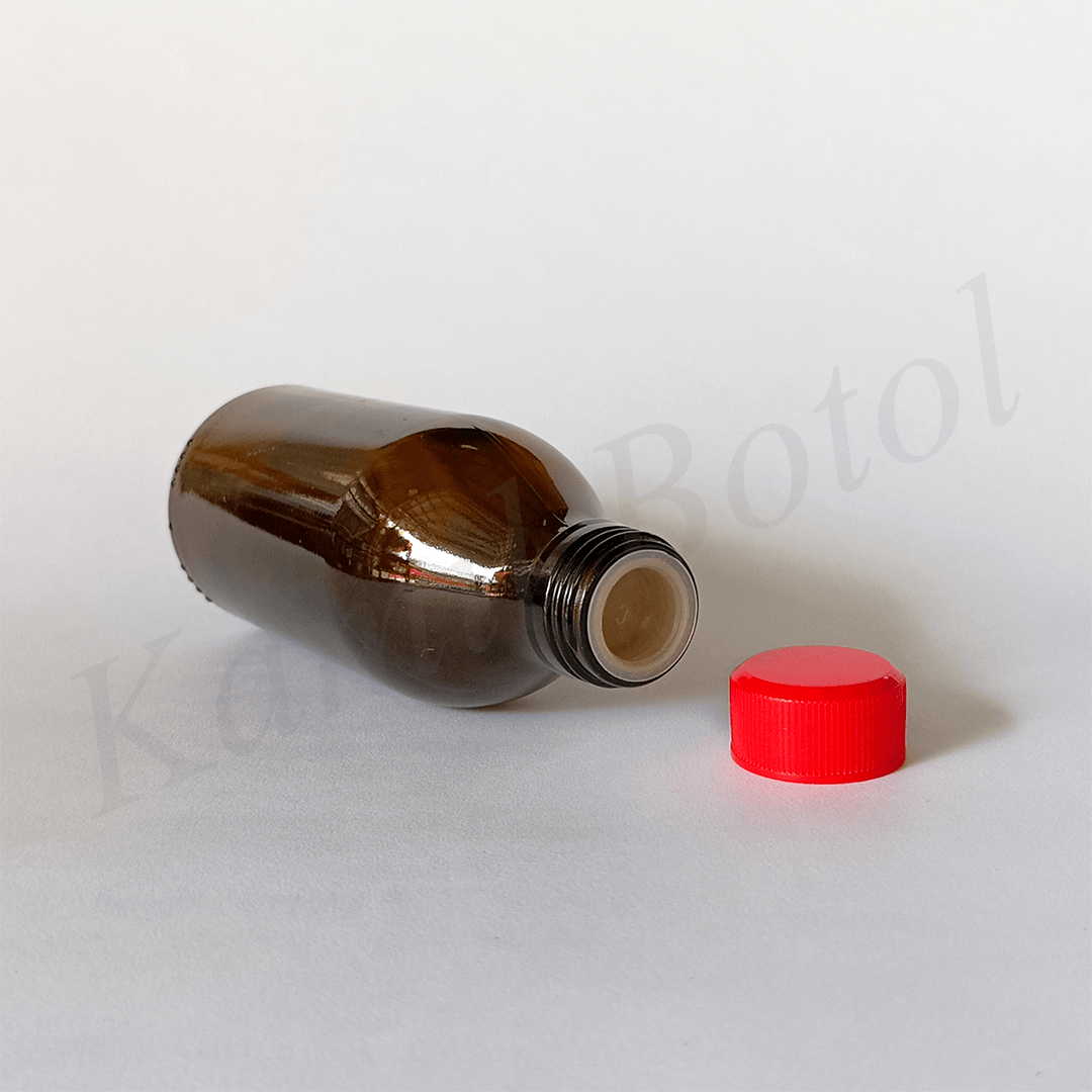 Botol Kaca Coklat 200ml BODE - Rekondisi - Gambar 9