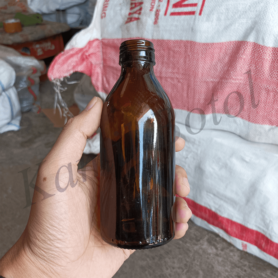 Botol Kaca Coklat 200ml BODE - Rekondisi - Gambar 8