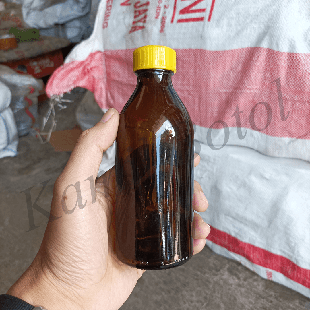 Botol Kaca Coklat 200ml BODE - Rekondisi - Gambar 7