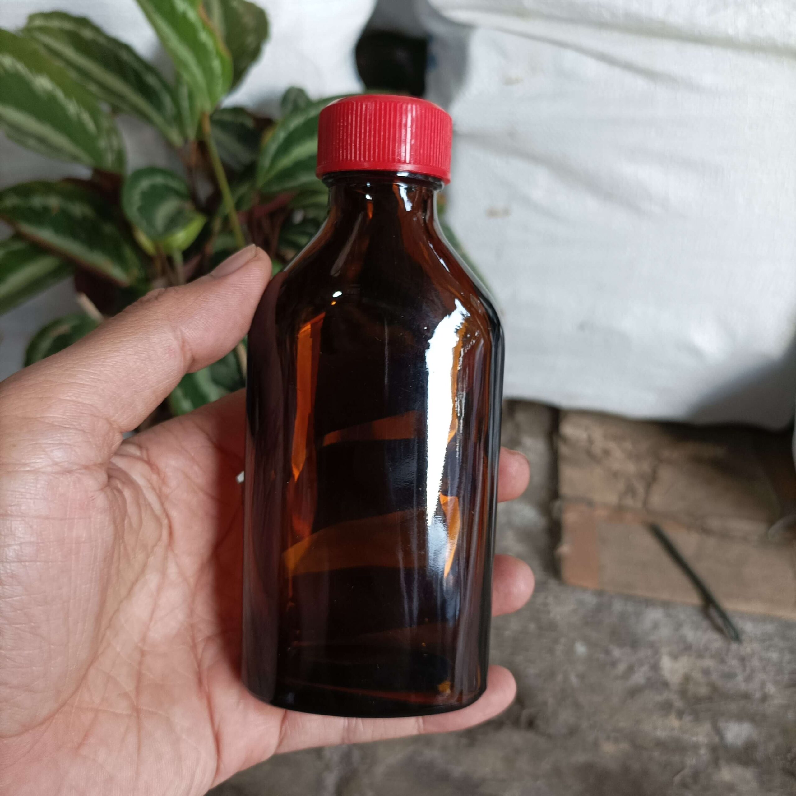 Botol Kaca Coklat Gepeng 100ml KOLDEX - Rekondisi - Gambar 4