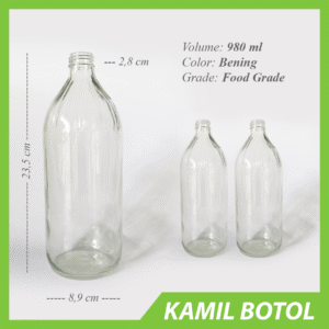 Botol Kaca Cuka Apel 1000ml - Rekondisi