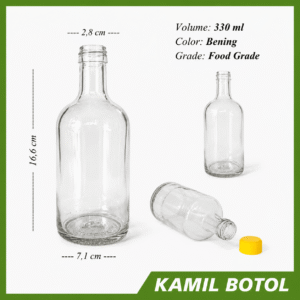 Botol kaca 330ml DOLOMIA - Rekondisi