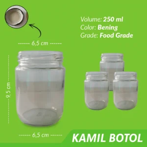 Toples Jar Kaca 250ml KCI – Rekondisi