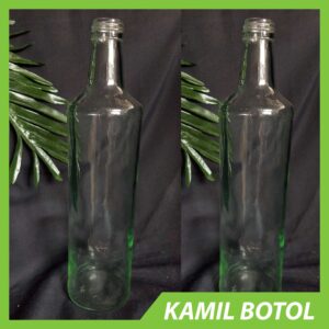 Botol Kaca 650ml DRUM POLOS Rekondisi - Termasuk Tutup
