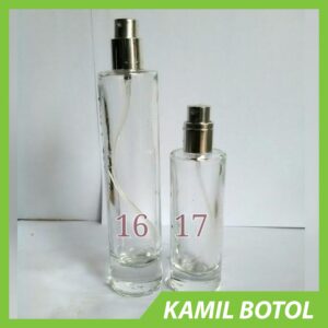 Botol Kaca Bening Parfum Tanpa Tutup 60 ML Dan 30 ML