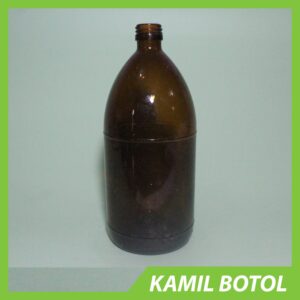 Botol Kaca Coklat 1000ml KAPSUL - Rekondisi