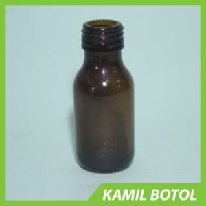 Botol Kaca Coklat 100ml Rekondisi - Termasuk Tutup