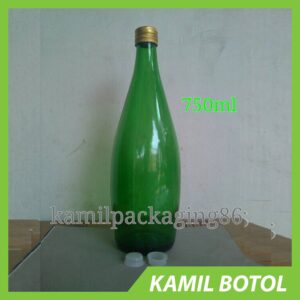 Botol Kaca Hijau 750ml EQUIL Rekondisi - Termasuk Tutup