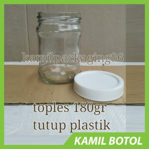 Toples Jar 180gr Tutup Plastik