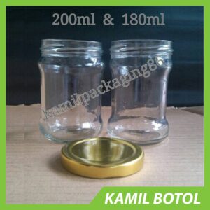 Toples / Jar 180ml Rekondisi - Tutup Kaleng