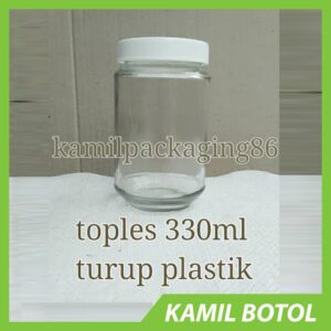 Toples / Jar 330ml Rekondisi - Tutup Plastik