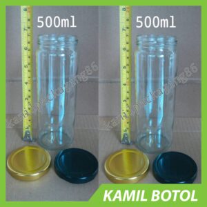 Toples Jar Kaca Tinggi 500ml - Rekondisi