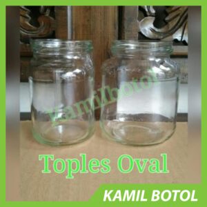 Toples Jar Oval 350ml Tanpa Tutup - Rekondisi