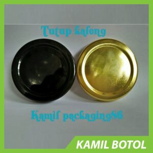 Tutup Toples Bahan Kaleng Gold Dan Hitam