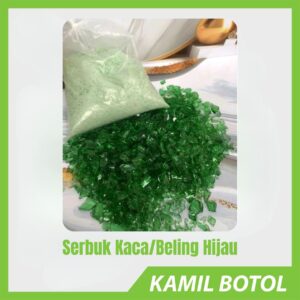 Serbuk Kaca Beling Hijau