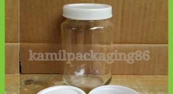 Toples Jar Kaca 360ml Tutup Plastik