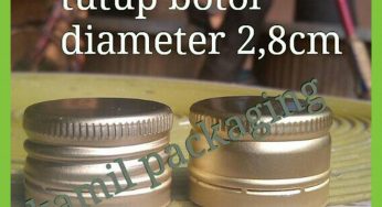 Tutup Botol Drat Bahan Almunium Gold/Emas