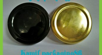 Tutup Toples Bahan Kaleng Gold Dan Hitam